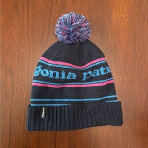 Patagonia Navy and pink Beanie